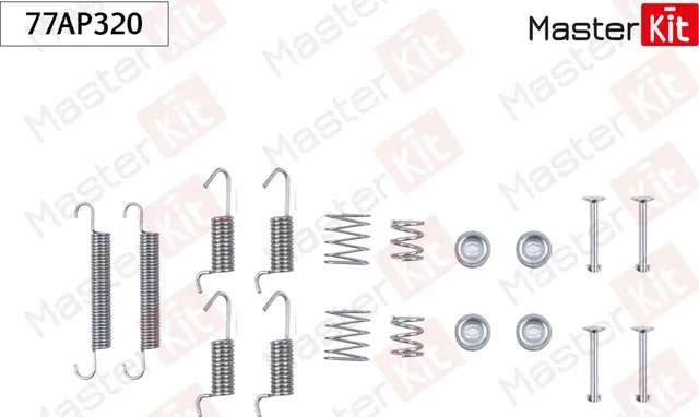 77AP320 Комплект установочный барабанных колодок Kia SOUL (AM) 2009 (Master KIT). Артикул 77AP320