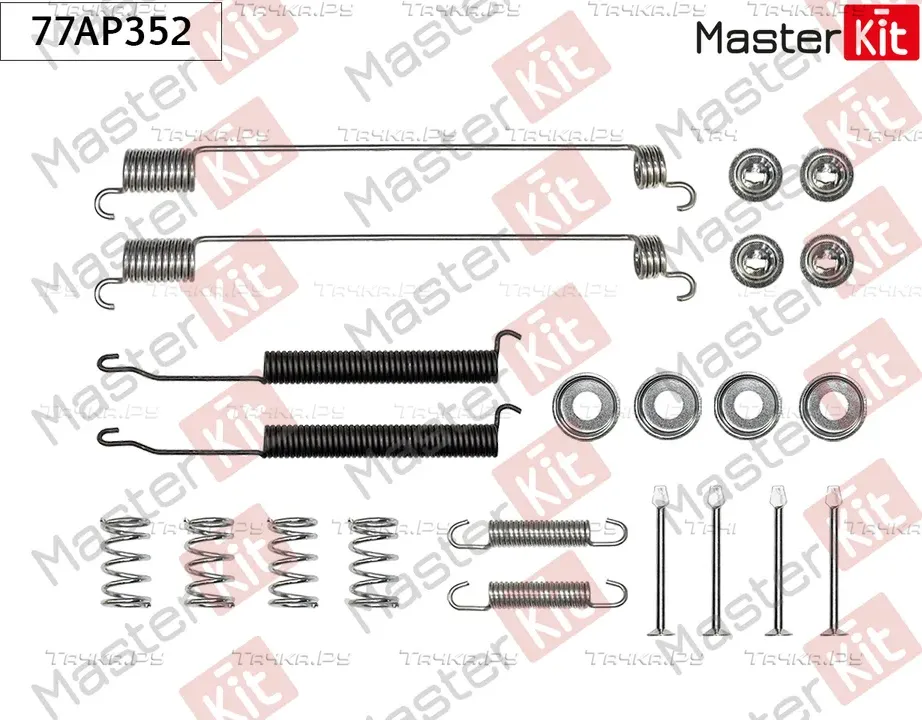 Комплект установочный барабанных колодок Nissan PICK UP (D22) 1997 (Master KIT). Артикул 77AP352