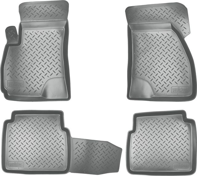 Коврики Норпласт для салона Hyundai Santa Fe I 2000-2013 СЕРЫЕ. Артикул NPL-Po-31-21-G