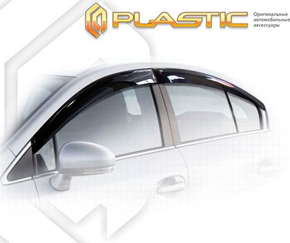 Дефлектор СА Пластик для окон (Classic полупрозрачный) Toyota Avensis 2009. Артикул 2010030303970