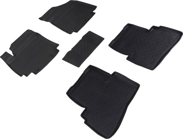 Коврики резиновые Seintex с высоким бортиком для салона Hyundai Creta I 2016-2021. Артикул 87517