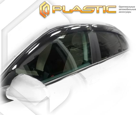 Дефлекторы СА Пластик для окон (Classic полупрозрачный) Volkswagen Jetta V 2006-2010. Артикул 2010030301051