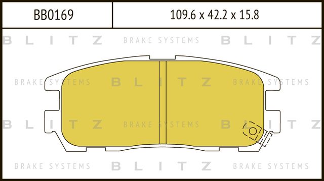 Колодки тормозные GREAT WALL HOVER H3/H5 02- задн. (Blitz). Артикул BB0169