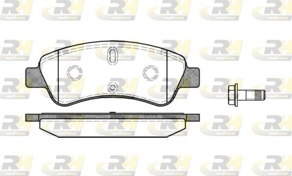 Тормозные колодки RoadHouse передние для Citroen C-Elysee I 2012-2026. Артикул 2840.10