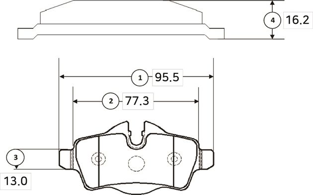 Тормозные колодки CTR. Артикул GK0026