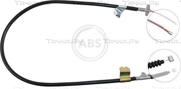 Трос ручника (тросик ручного тормоза) ABS. Артикул K11547