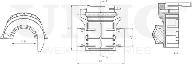 Втулка стабилизатора (Unio). Артикул RMP-10018
