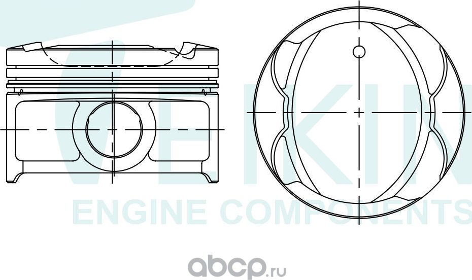 Поршни на 3 цилиндра (Teikin). Артикул 46677050