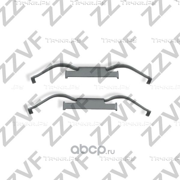 РЕМКОМПЛЕКТ МОНТАЖНЫЙ ТОРМОЗНЫХ КОЛОДОК VW TRANSPORTER (03-09) (Zzvf). Артикул ZVCER256