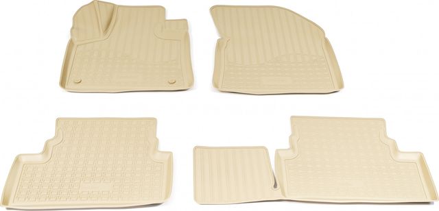 Коврики 3D Норпласт для салона Peugeot 3008 II 2017-2026 Бежевые. Артикул NPA11-C64-320-B