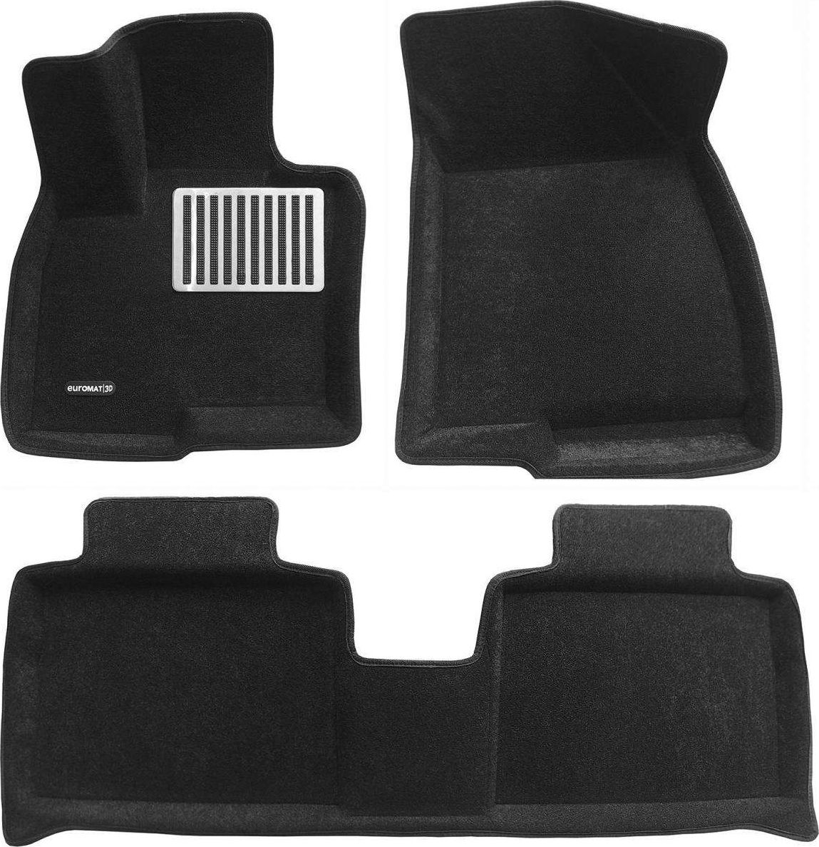 Коврики текстильные Euromat 3D Lux для салона Jaecoo J7 2023-2026. Артикул EM3D-000030