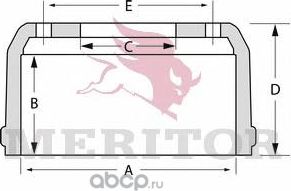 Барабан тормозной SCANIA 3,4 series задний (413х266х321) (1шт.) MERITOR (Arvinmeritor). Артикул MBD2041