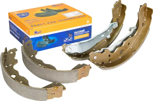 Колодки тормозные LADA LARGUS 12- задн.барабан. (Kraft). Артикул KT091501