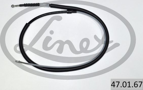 Трос ручника (тросик ручного тормоза) Linex. Артикул 47.01.67