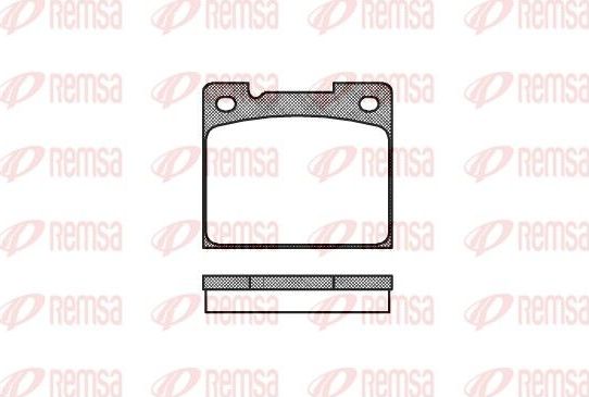 Тормозные колодки Remsa. Артикул 0039.30