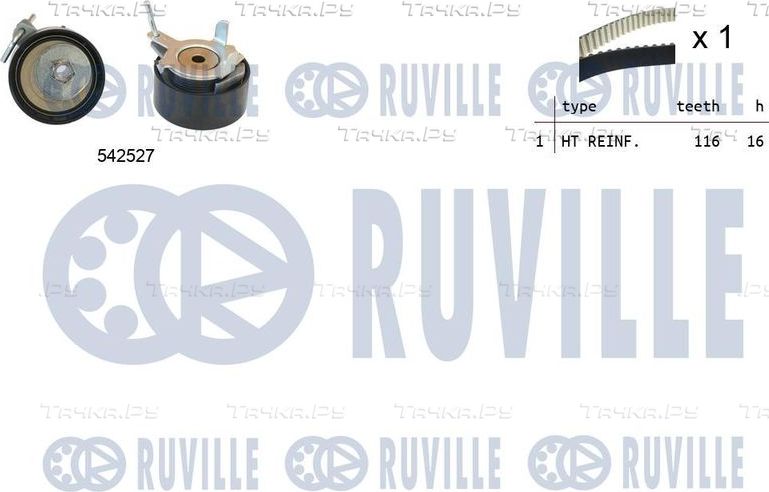 Ремень ГРМ с роликами (комплект) Ruville для Ford Mondeo V 2015-2026. Артикул 550372