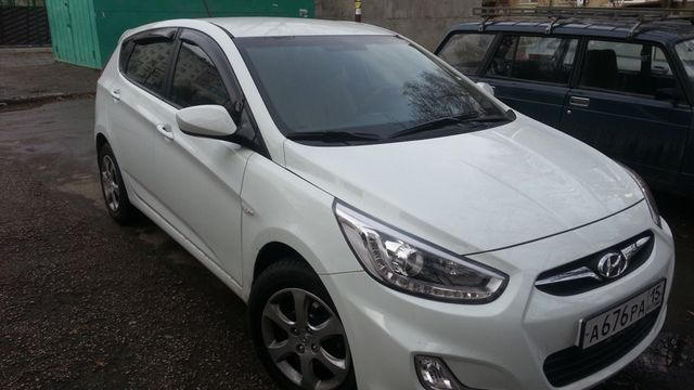 Дефлекторы "EGR" для окон Hyundai Solaris хэтчбек 2010-2017. Артикул 92435024B