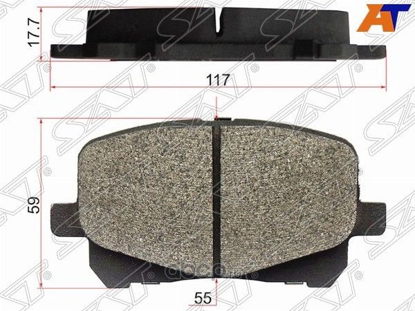 Колодки тормозные FR TOYOTA CAMRY,HARRIER,NADIA (SAT). Артикул ST0446520550