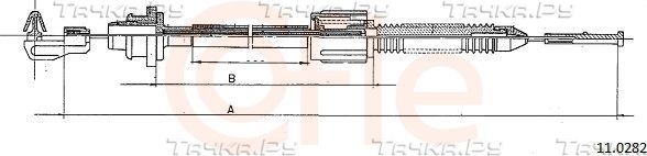 Трос газа Cofle. Артикул 11.0282