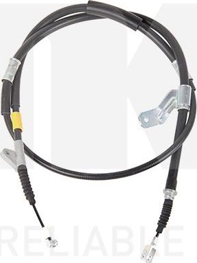 Трос ручника (тросик ручного тормоза) NK правый для Toyota Avensis I 2001-2003. Артикул 9045147