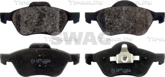 Тормозные колодки SWAG передние для Renault Laguna II 2001-2007. Артикул 60 91 6435