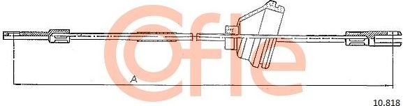 Трос ручника (тросик ручного тормоза) Cofle. Артикул 10.818