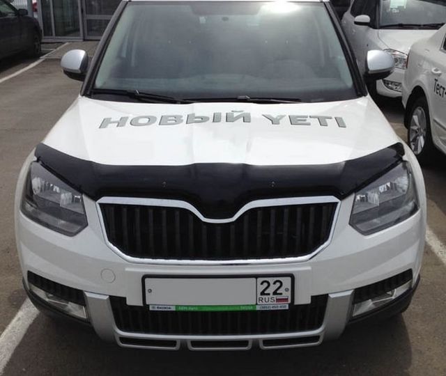 Дефлектор SIM для капота Skoda Yeti 2013-2026. Артикул SSCYET1312