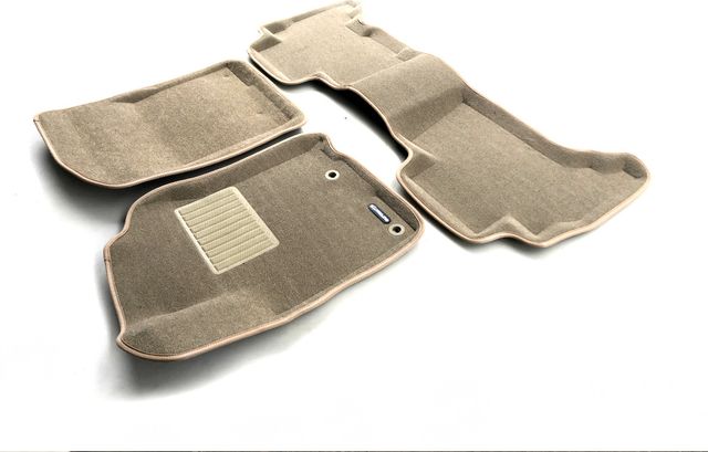 Коврики текстильные Euromat 3D Business (с крепежом) для салона Toyota Land Cruiser Prado 150 рестайлинг 2017-2026 Бежевые. Артикул EMC3D-005120T