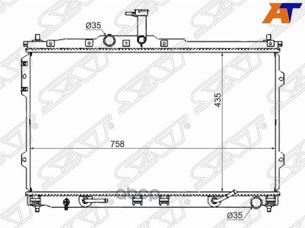 Радиатор HYUNDAI H1H200STAREX 07- (SAT). Артикул HY001307
