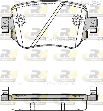 Тормозные колодки RoadHouse задние для Audi S1 I (8X) 2014-2018. Артикул 21549.08