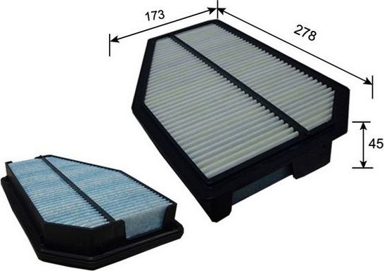 Воздушный фильтр JS Asakashi. Артикул A8517