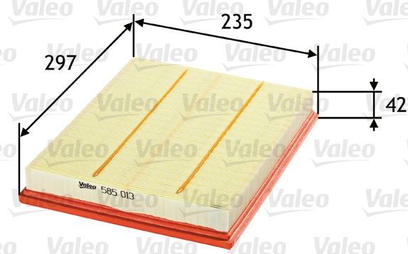 Воздушный фильтр Valeo. Артикул 585013