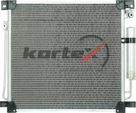Радиатор кондиционера с ресивером Mitsubishi L200 (15-)/Pajero Sport 2.4D (15-) (Kortex). Артикул KRD2184