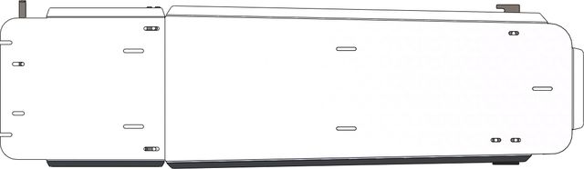 Защита алюминиевая АВС-Дизайн для топливного бака Cadillac Escalade IV ESV удлиненная версия 2017-2020. Артикул 04.37ABC