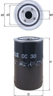 Масляный фильтр Mahle. Артикул OC 30