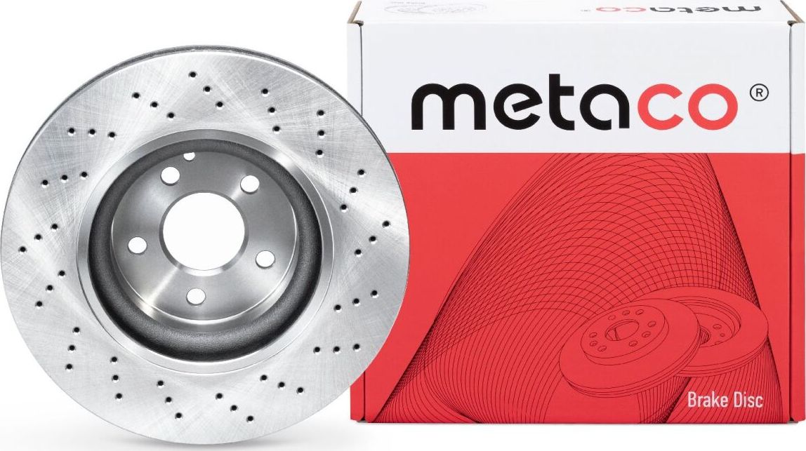 Диск тормозной передний вентилируемый (Metaco). Артикул 3050412