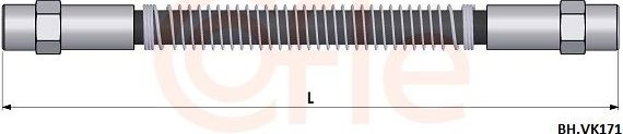 Тормозной шланг Cofle. Артикул 92.BH.VK171