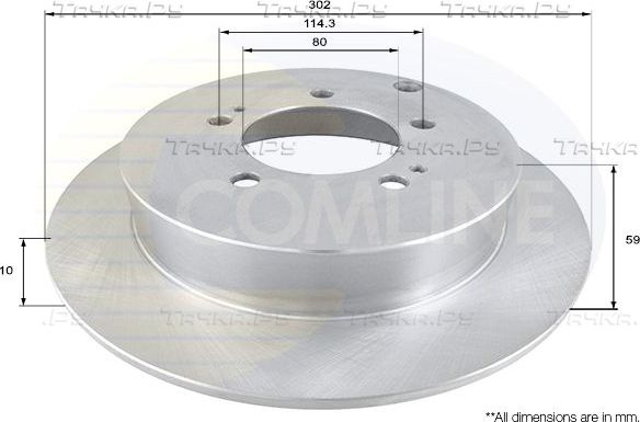 Тормозной диск Comline COATED. Артикул ADC1586