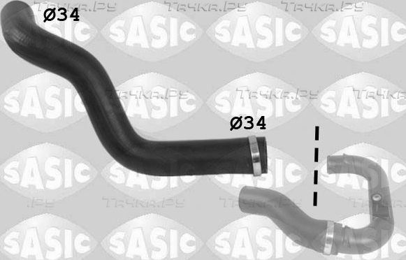 Патрубок интеркулера Sasic для Fiat Grande Punto 2005-2012. Артикул 3356078