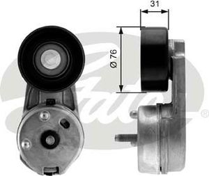 Натяжной ролик (натяжитель) приводного клинового зубчатого ремня Gates DriveAlign® для Lincoln LS I 1998-2003. Артикул T38279