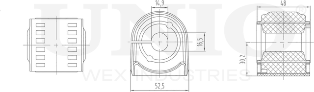 Втулка стабилизатора (Unio). Артикул RMP-10008