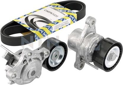 Приводной ремень поликлиновой с роликами (комплект) NTN / SNR. Артикул KA859.36