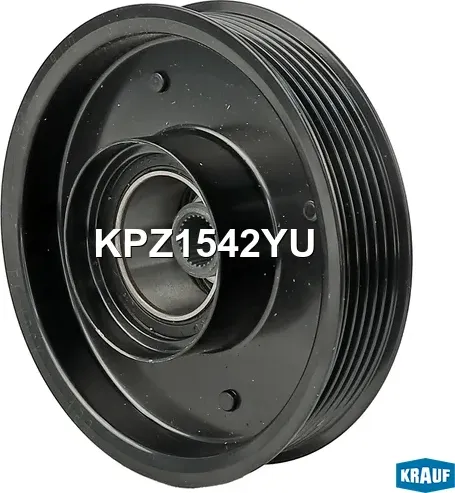 Шкив компрессора кондиционера в сборе Krauf. Артикул KPZ1542YU