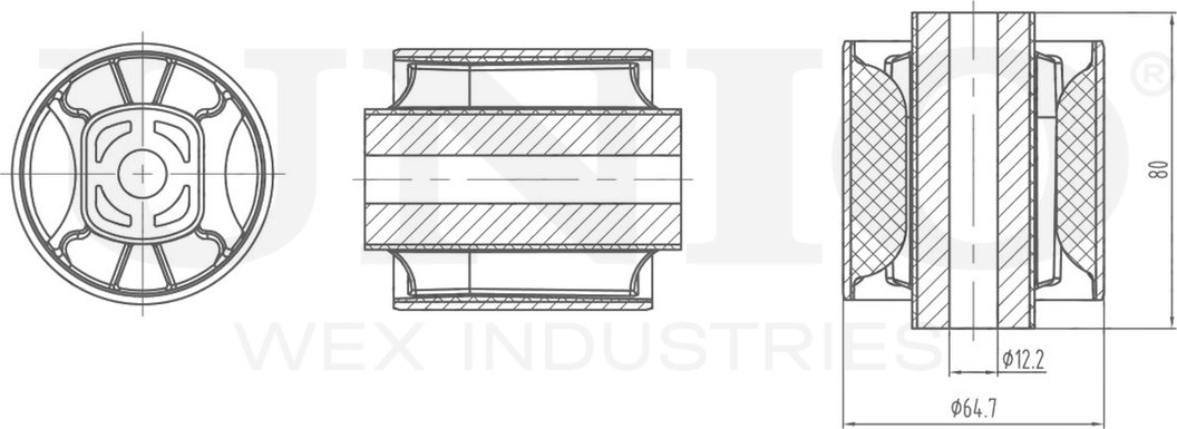 Сайлентблок рычага подвески (Unio). Артикул RMP-20528
