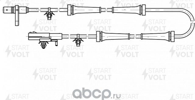 Датчик ABS StartVOLT задний для Nissan Qashqai II 2013-2026. Артикул VS-ABS 1405