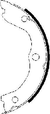 Тормозные колодки (стояночная тормозная система) Hella задние для Nissan Interstar 2002-2026. Артикул 8DA 355 050-611