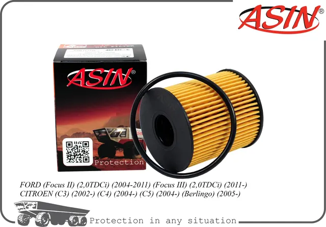 ASIN.FL2473 PEUGEOT 508 2.0HDi 2010.11> Фильтр масляный Asin. Артикул ASINFL2473