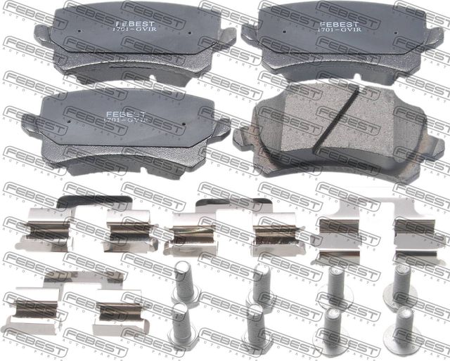 Тормозные колодки Febest. Артикул 1701-GVIR