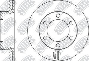 Тормозной диск NiBK передний для Toyota Hilux VII 2005-2015. Артикул RN1319