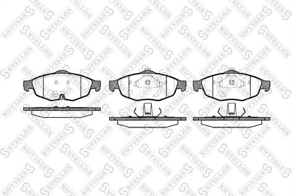 Тормозные колодки Stellox передние для Chrysler Sebring II 2001-2007. Артикул 823 002B-SX